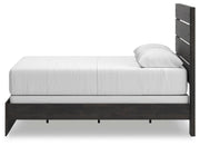 Hollivern Queen Panel Bed, Dresser, Mirror, Chest and 2 Nightstands in Dark Gray - PKG021608