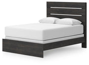 Hollivern Queen Panel Bed, Dresser, Mirror, Chest and 2 Nightstands in Dark Gray - PKG021608