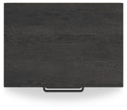 Hollivern Queen Panel Bed, Dresser, Mirror, Chest and 2 Nightstands in Dark Gray - PKG021608