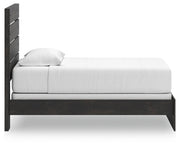 Hollivern Twin Panel Bed and Dresser in Dark Gray - PKG021593
