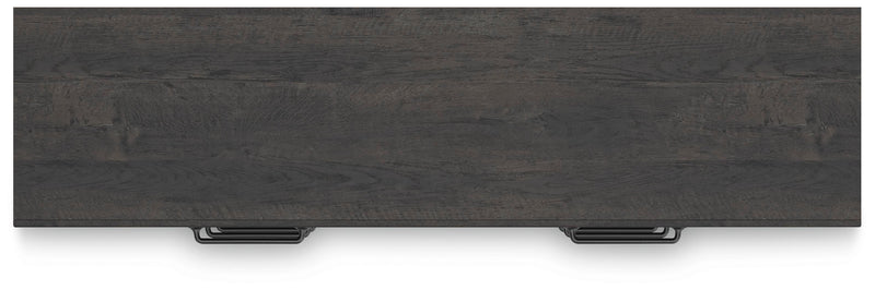 Hollivern Twin Panel Bed, Dresser and Nightstand in Dark Gray - PKG021594
