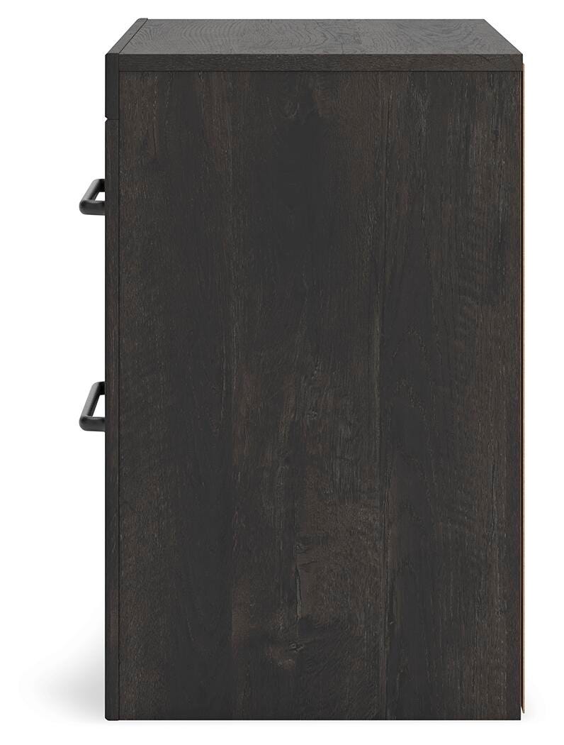 Hollivern Twin Panel Storage Bed, Dresser and Nightstand in Dark Gray - PKG021629