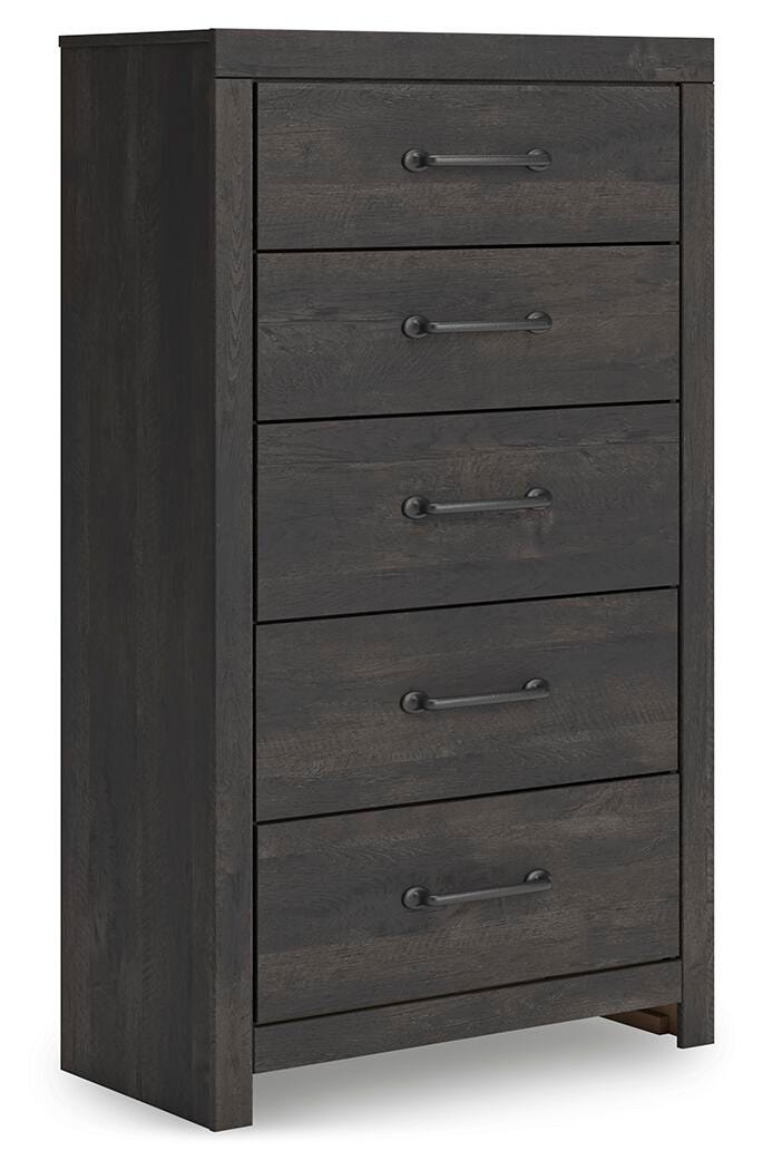 Hollivern Twin Panel Storage Bed, Dresser, Mirror and Chest - PCB2108B26