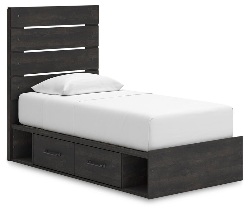 Hollivern Twin Panel Storage Bed, Dresser, Mirror and Chest - PCB2108B26