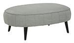 Hollyann Gray Oversized Accent Ottoman - Lara FurnitureOttoman