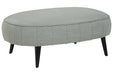 Hollyann Gray Oversized Accent Ottoman - Gate FurnitureOttoman