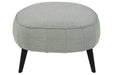 Hollyann Gray Oversized Accent Ottoman - Gate FurnitureOttoman