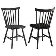 Hollyoak Windsor Wood Dining Side Chair Black (Set of 2) - 183042