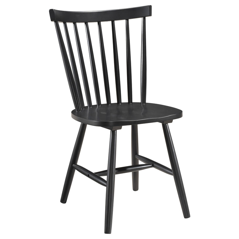 Hollyoak Windsor Wood Dining Side Chair Black (Set of 2) - 183042