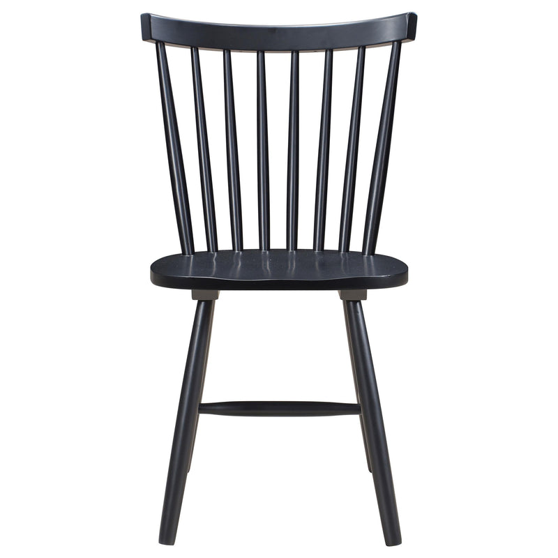 Hollyoak Windsor Wood Dining Side Chair Black (Set of 2) - 183042