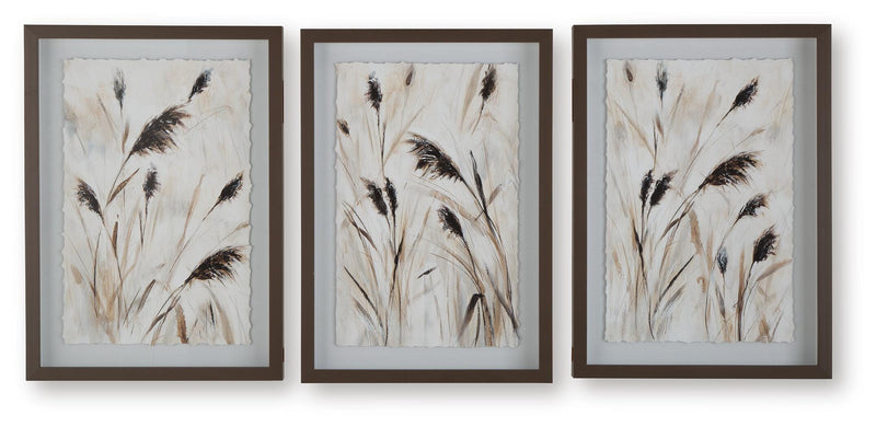 Honslow Brown/Black/White Wall Art (Set of 3) - A8000506
