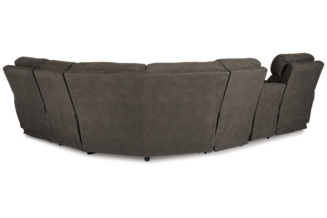Hoopster Gunmetal 6 - Piece Power Reclining Sectional - Gate FurniturePower Reclining Sectional
