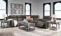 Hoopster Gunmetal 6 - Piece Power Reclining Sectional - Gate FurniturePower Reclining Sectional