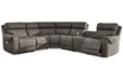 Hoopster Gunmetal 6 - Piece Power Reclining Sectional - Gate FurniturePower Reclining Sectional