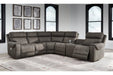 Hoopster Gunmetal 6 - Piece Power Reclining Sectional - Gate FurniturePower Reclining Sectional