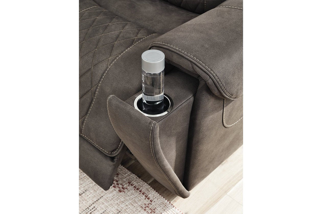 Hoopster Gunmetal 6 - Piece Power Reclining Sectional - Gate FurniturePower Reclining Sectional