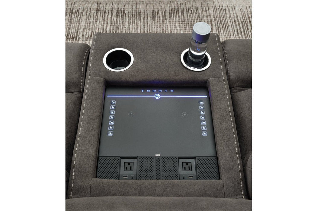 Hoopster Gunmetal 6 - Piece Power Reclining Sectional - Gate FurniturePower Reclining Sectional