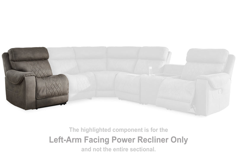 Hoopster Left-Arm Facing Power Recliner - 2370358 - Lara Furniture