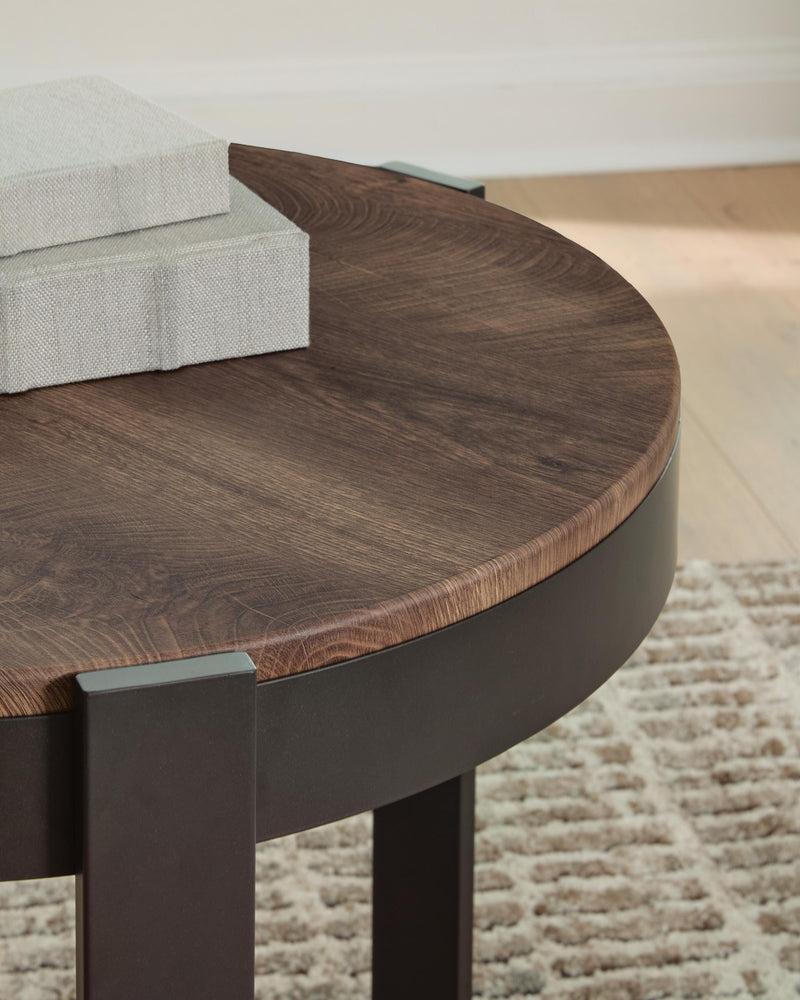 Horizon Hills Brown/Black Table (Set of 3) - T186-13