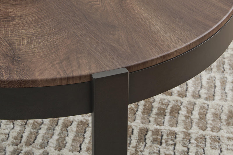 Horizon Hills Brown/Black Table (Set of 3) - T186-13