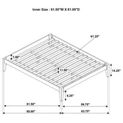 Hounslow Queen Universal Platform Bed Cappuccino - 300555Q