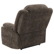 Houston Upholstered Power Lift Recliner Chair Dark Brown - 603233P