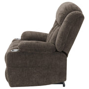 Houston Upholstered Power Lift Recliner Chair Dark Brown - 603233P