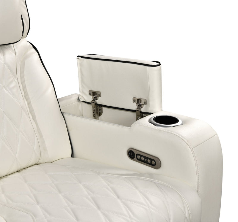 Houston White 3-pc Sectional - HOUSTON-WT-3-PC-SEC