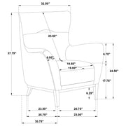 HP0426 Accent Chair Ivory / Coffee - 903269
