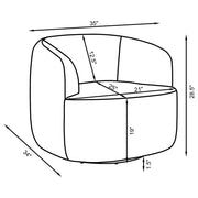 HP0426 Accent Swivel Chair Ecru - 905729