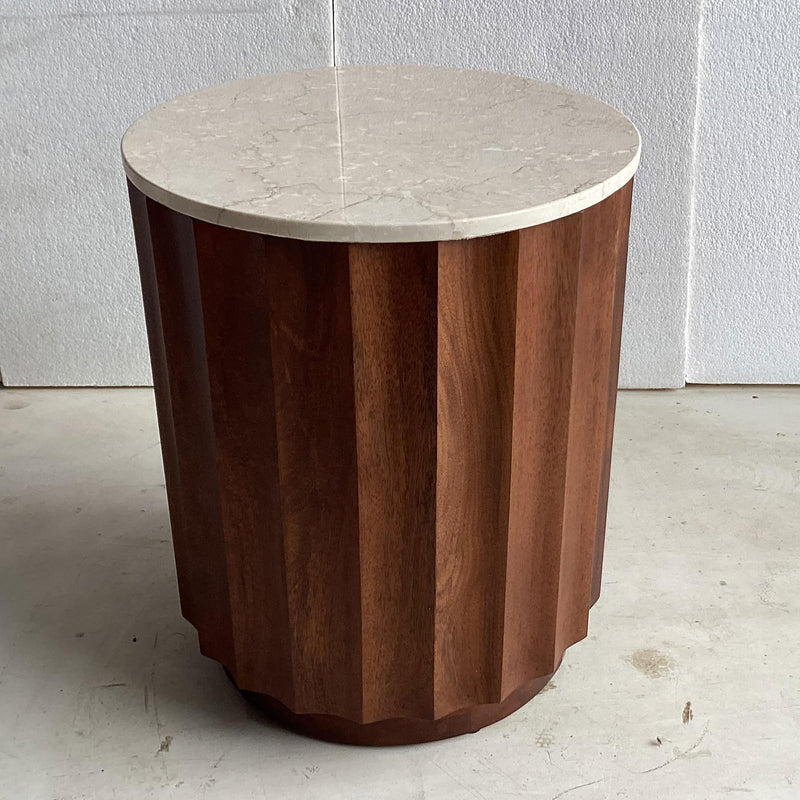 HP10.26 - India End Table in Brown / White - 701777
