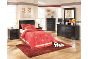 Huey Vineyard Black Chest of Drawers - Lara FurnitureChest