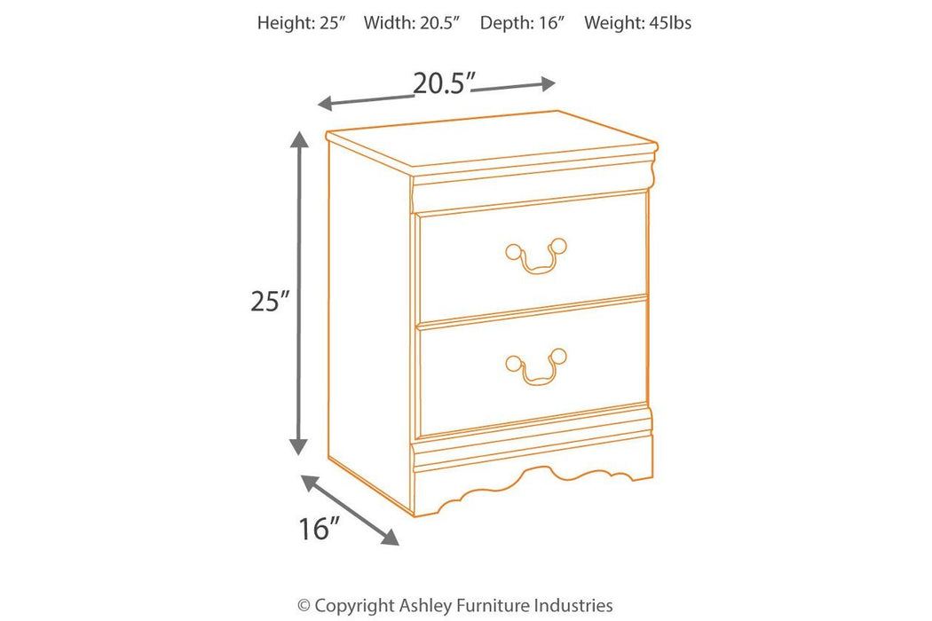 Huey Vineyard Black Nightstand - Gate FurnitureNightstand