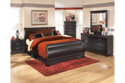 Huey Vineyard Black Nightstand - Lara FurnitureNightstand