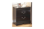 Huey Vineyard Black Nightstand - Lara FurnitureNightstand