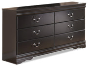Huey Vineyard Full Sleigh Bed with Dresser in Black from Ashley - Lara Furniture