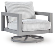 Hurley Park Gray Outdoor Sofa, 2 Lounge Chairs and Coffee Table - PCP695P2