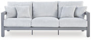 Hurley Park Gray Outdoor Sofa, 2 Lounge Chairs and Coffee Table - PCP695P2