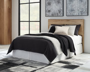 Hyanna Queen Panel Headboard with Mirrored Dresser and Chest in Tan Brown - PKG015287