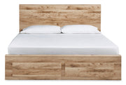 Hyanna Tan Brown Two Side Storage Bedroom Set from Ashley - Lara Furniture