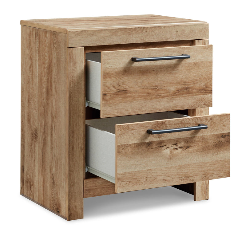 Hyanna Tan Brown Panel Storage Bedroom Set from Ashley - Lara Furniture