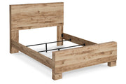 Hyanna Tan Brown Queen Panel Bed - Lara FurnitureQueen Bed