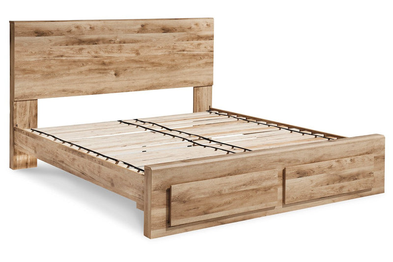 Hyanna Tan Brown Queen Platform Storage Bed - Lara FurnitureQueen Bed