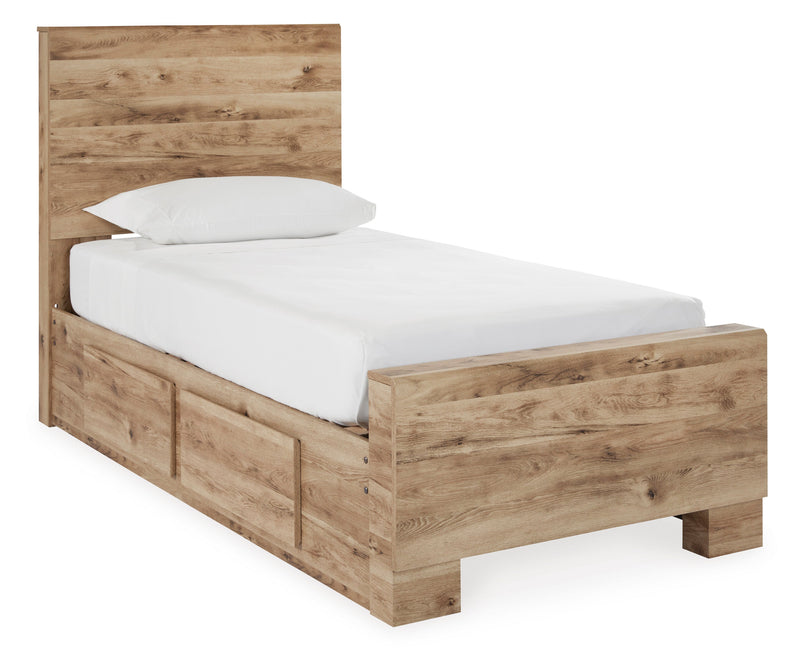 Hyanna Tan Brown Youth One Side Storage Panel Bedroom Set from Ashley - Lara Furniture