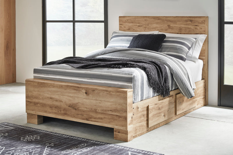 Hyanna Tan Brown Youth One Side Storage Panel Bedroom Set from Ashley - Lara Furniture