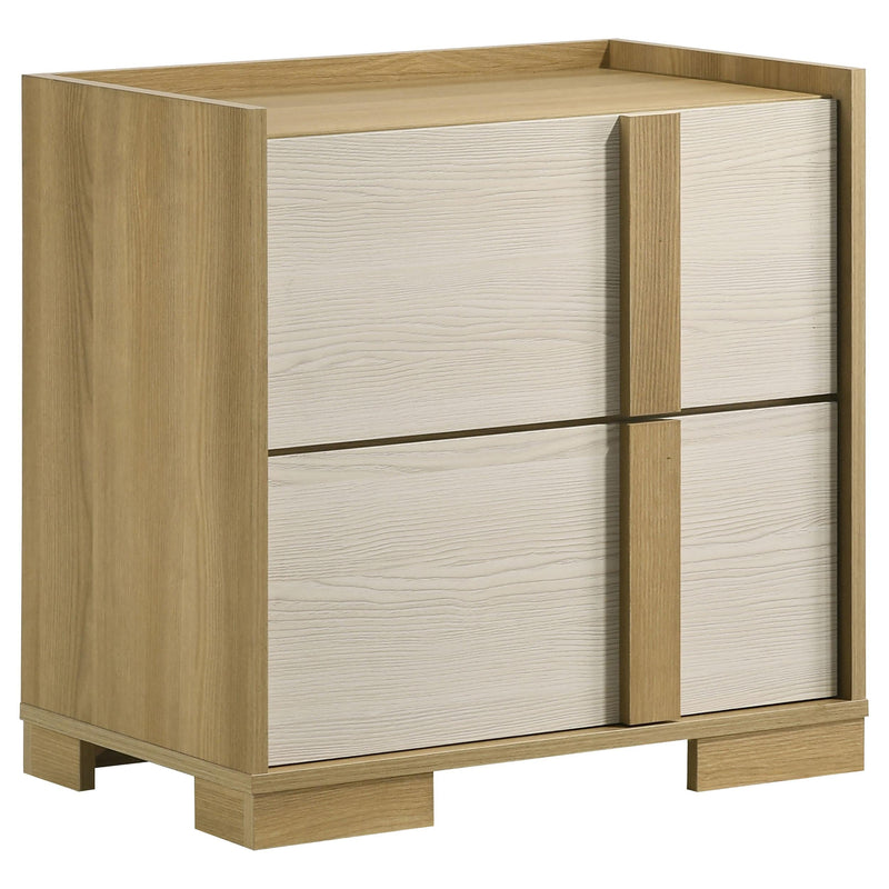 Hyland 2-drawer Nightstand Bedside Table Natural - 215652