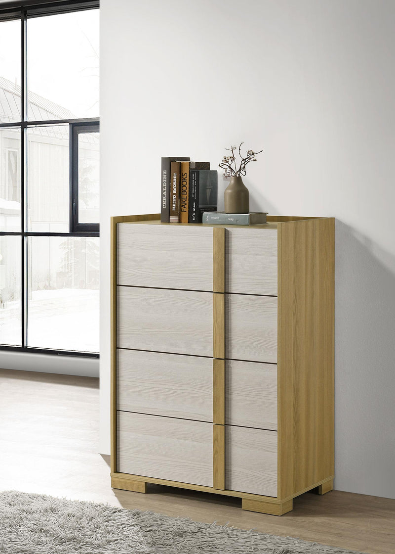 Hyland 4-drawer Chest of Drawers Natural - 215655