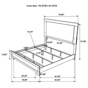 Hyland 4-piece Eastern King Bedroom Set Natural - 215651KE-S4