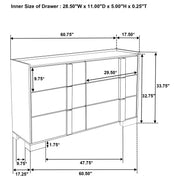 Hyland 4-piece Eastern King Bedroom Set Natural - 215651KE-S4