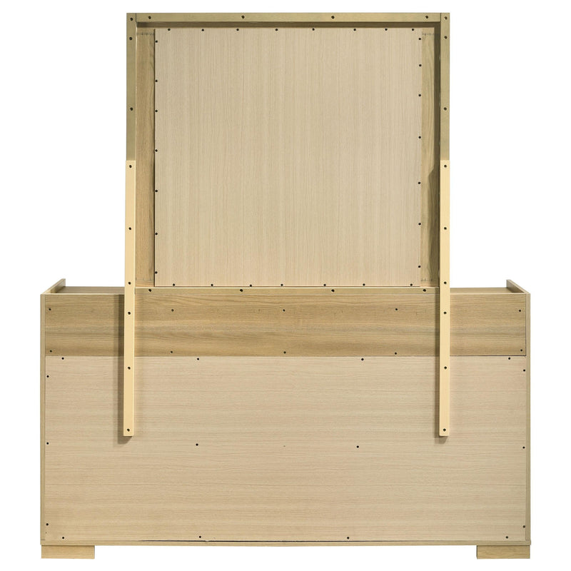 Hyland 6-drawer Dresser with Mirror Natural - 215653M